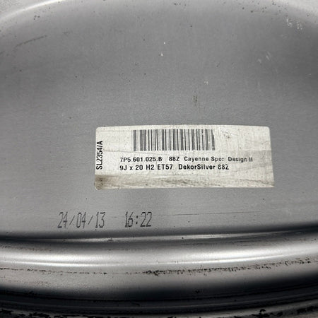1X 20'' Porsche Cayenne 10 Spoke Alloy Wheel Genuine 7P5601025B 92A