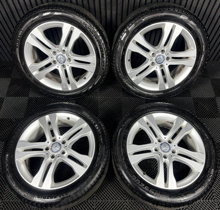 18'' Mercedes GLA Silver 5 Double Spoke Wheels Tyres Alloys A1564011300 Genuine