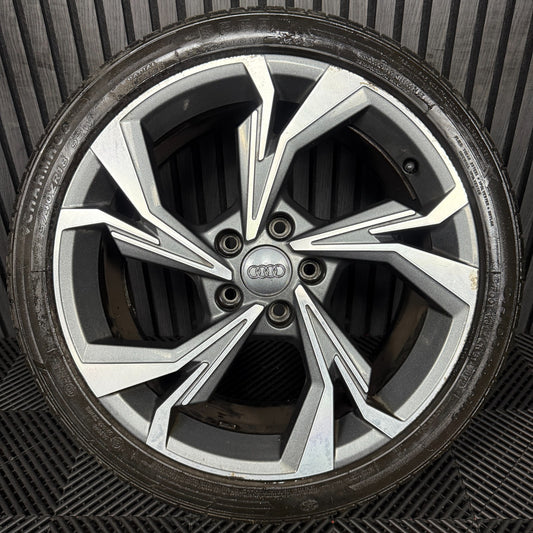 1X 18'' GENUINE AUDI A3 GREY DC ALLOY WHEEL TYRE 8Y0601025H SINGLE SPARE