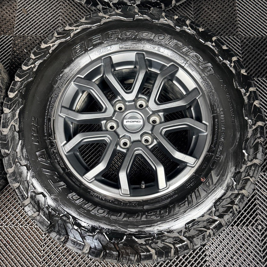 17'' Ford Ranger Raptor Grey Alloy Wheels Tyres Alloys Genuine N1WC-1007-D1A