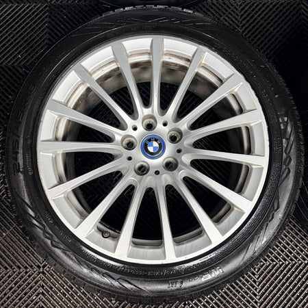 18" Bmw 5 Series 619 Silver Multispoke G30 G31 Alloy Wheel Tyres 6861224 Genuine