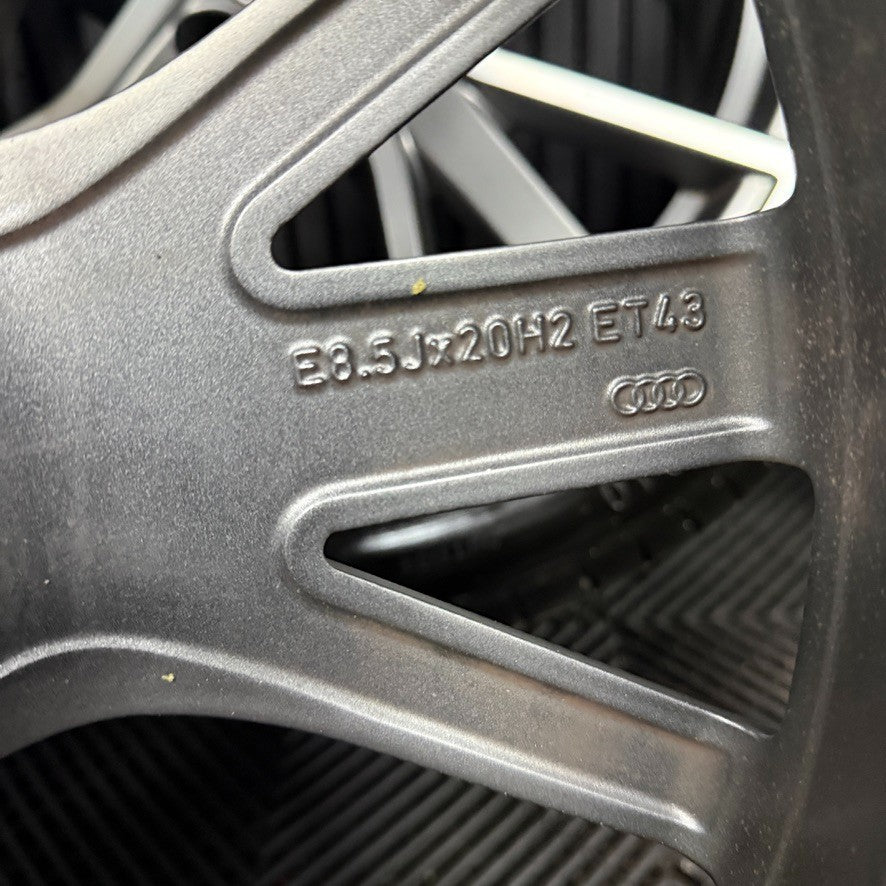 20'' GENUINE AUDI S6 A6 S LINE BLACK EDITION C8 ALLOYS WHEELS TYRES 4K0601025AB