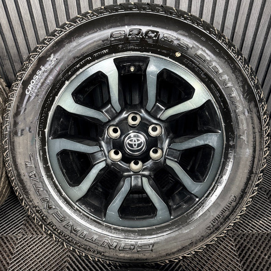 18'' Toyota Hilux Invincible X Grey Black Wheels Tyres Alloys 42611YP100 Genuine