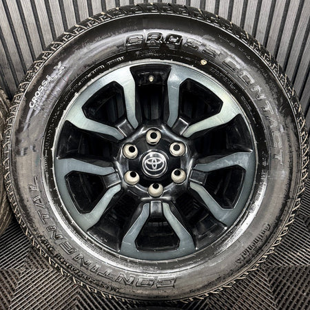 18'' Toyota Hilux Invincible X Grey Black Wheels Tyres Alloys 42611YP100 Genuine