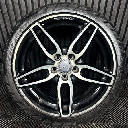 1X 18'' Mercedes AMG A Class CLA Black W176 Alloy Wheel Tyre A1764010700 Genuine