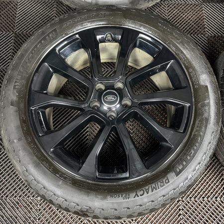 21'' GENUINE RANGE ROVER BLACK SPORT VOGUE WHEELS TYRES ALLOYS L461 N9X2-CB SS