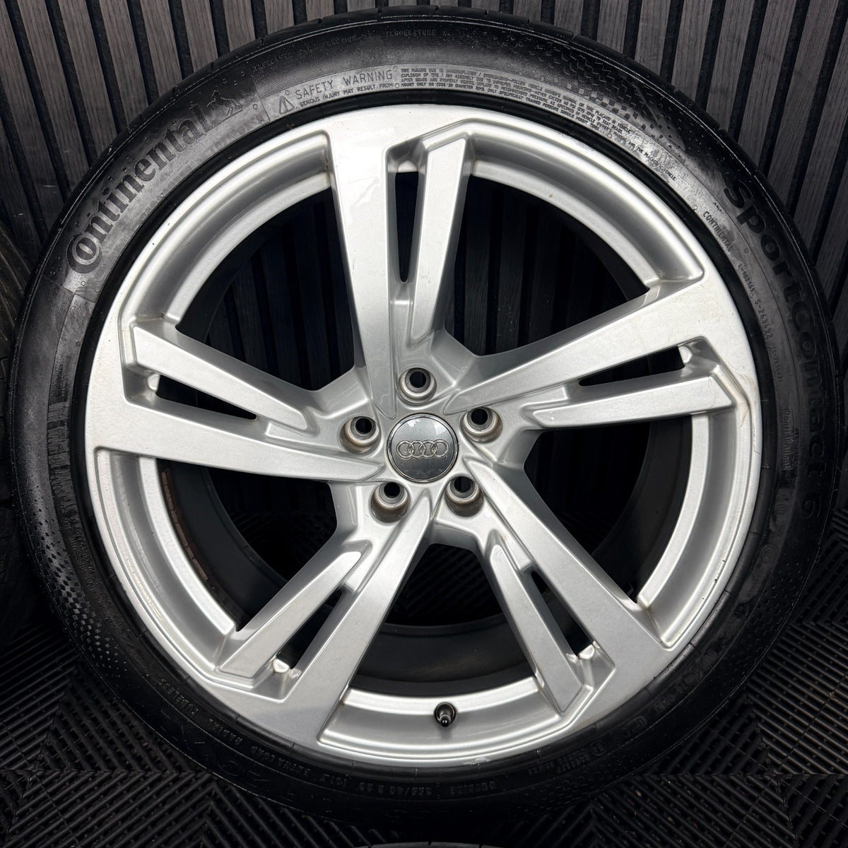 20’’ Audi A7 Line Silver 5 Double Spoke A8 Alloy Wheels Tyres 4K8601025G Genuine
