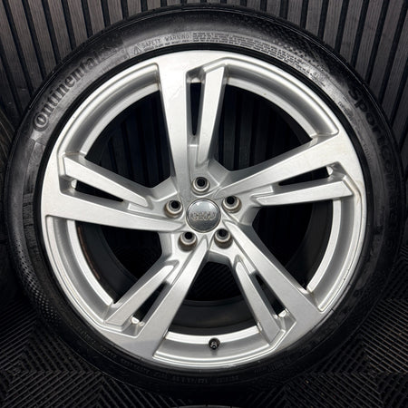 20’’ Audi A7 Line Silver 5 Double Spoke A8 Alloy Wheels Tyres 4K8601025G Genuine