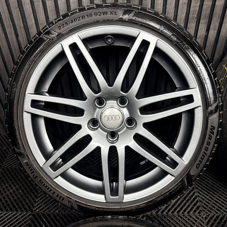 18'' Audi A3 S Line Grey Black Edition Wheels Alloys Tyres 8P0601025BA Genuine