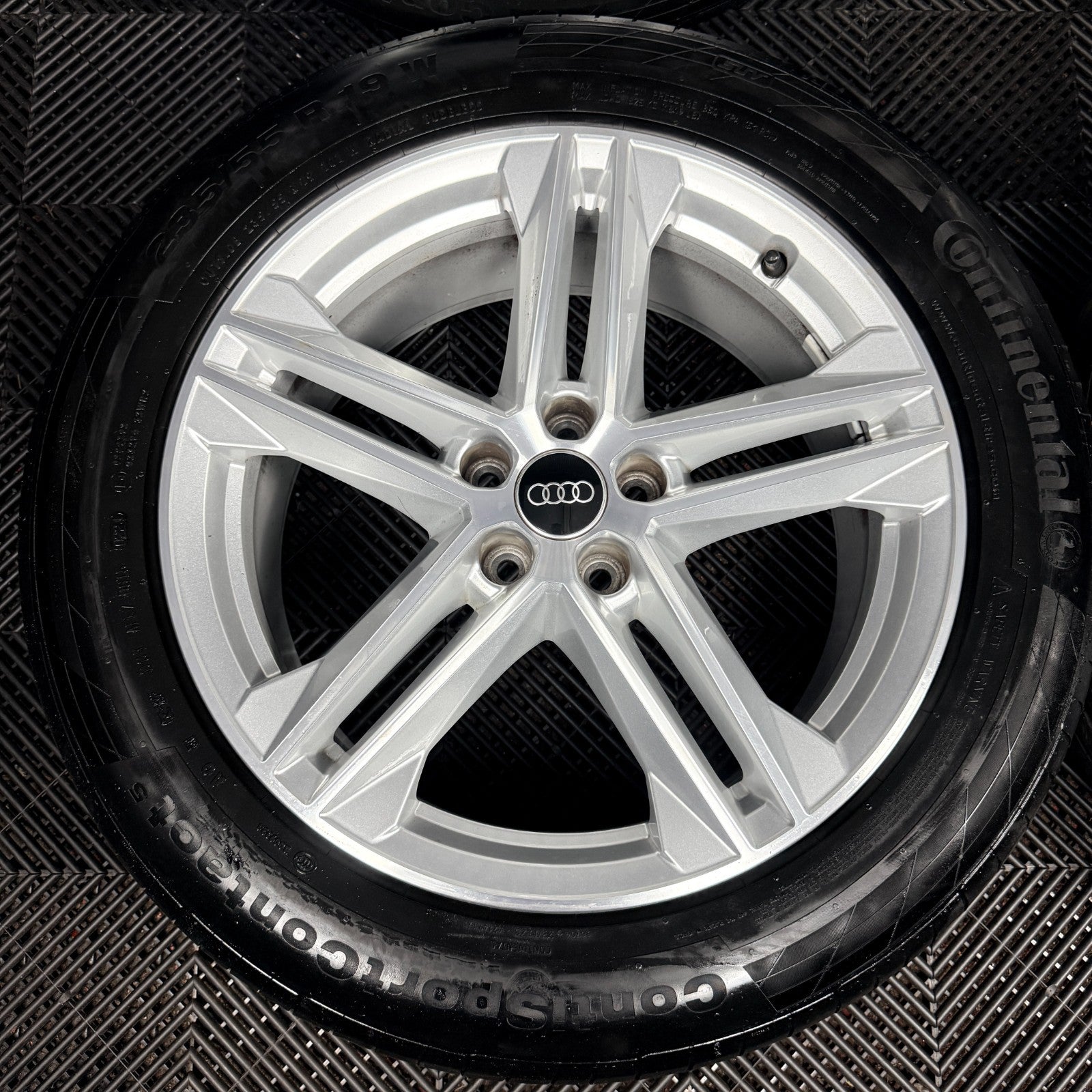 19'' Audi Q5 5 Double Spoke S Line Alloy Wheels Tyres 5X112 80A601025G Genuine