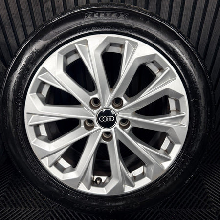 17'' Audi A4 Silver B8 B9 10 Spoke Alloy Wheels Alloys Tyres 8W0601025L Genuine