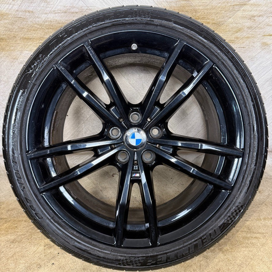 1X 19'' GENUINE BMW 3 SERIES 791 M SPORT 4 G20 BLACK ALLOY WHEEL 8090095 REAR
