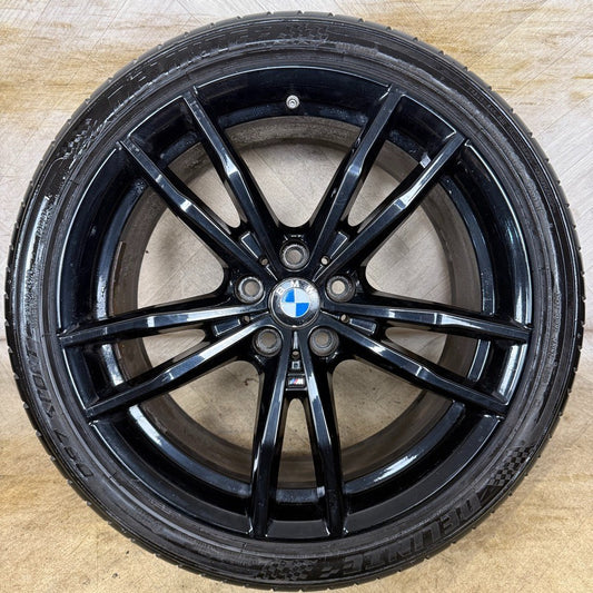 1X 19'' GENUINE BMW 3 SERIES 791 M SPORT 4 G20 BLACK ALLOY WHEEL 8090095 REAR