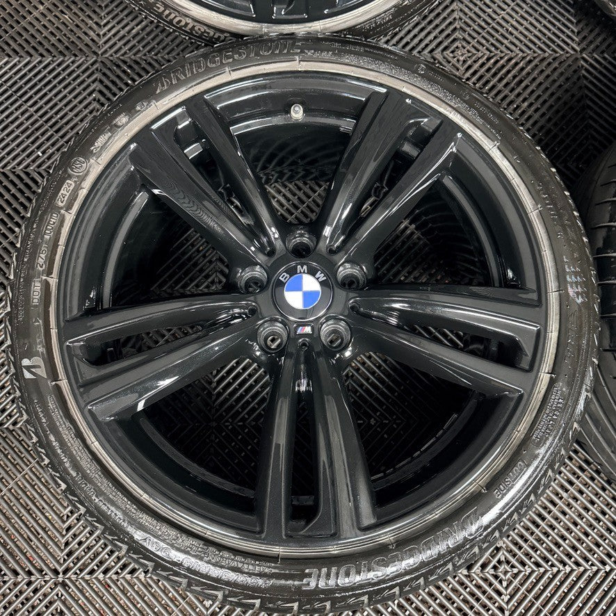 19" BMW 3 Series 442 Black M Sport F30 F31 F32 E90 E92 Alloy Wheel Tyres Genuine