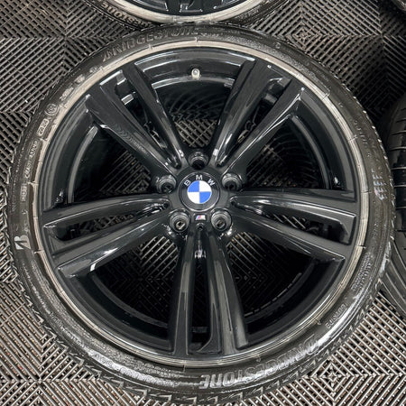 19" BMW 3 Series 442 Black M Sport F30 F31 F32 E90 E92 Alloy Wheel Tyres Genuine