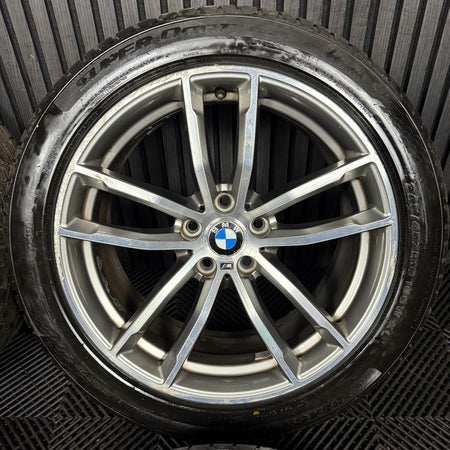 18" GENUINE BMW 5 SERIES 4 662 GREY DC M SPORT G30 G31 ALLOY WHEELS TYRES ALLOYS