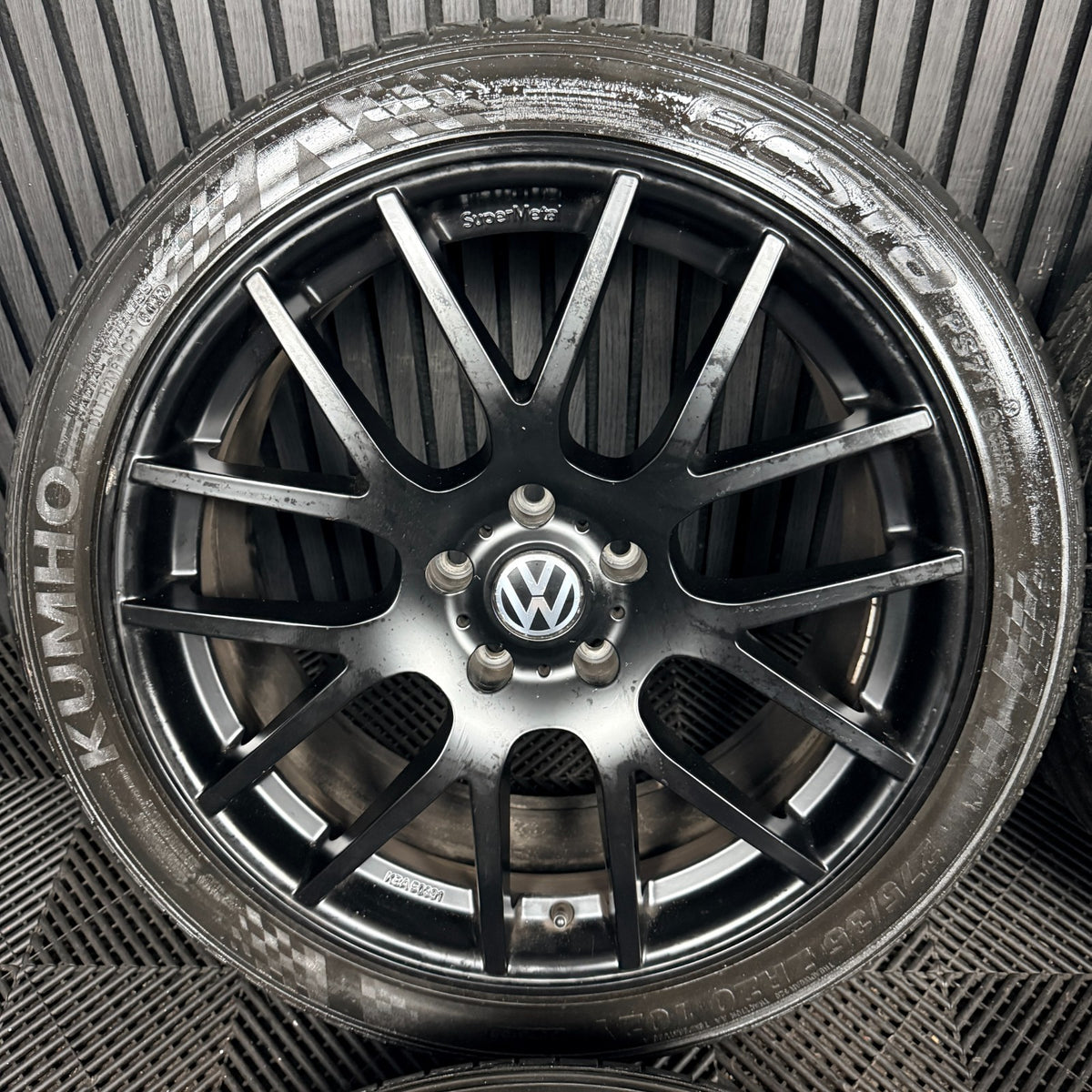 20'' VW Transporter T6 T6.1 T5 Trident Black Supermetal Alloy Wheels Tyres