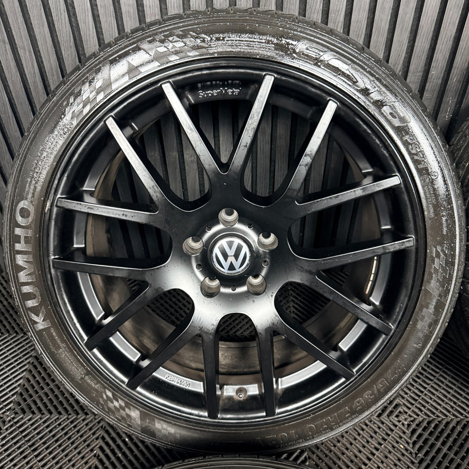 20'' VW Transporter T6 T6.1 T5 Trident Black Supermetal Alloy Wheels Tyres