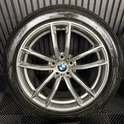 18'' GENUINE BMW 5 SERIES 4 622 GREY M SPORT G30 G31 ALLOY WHEELS TYRES ALLOYS