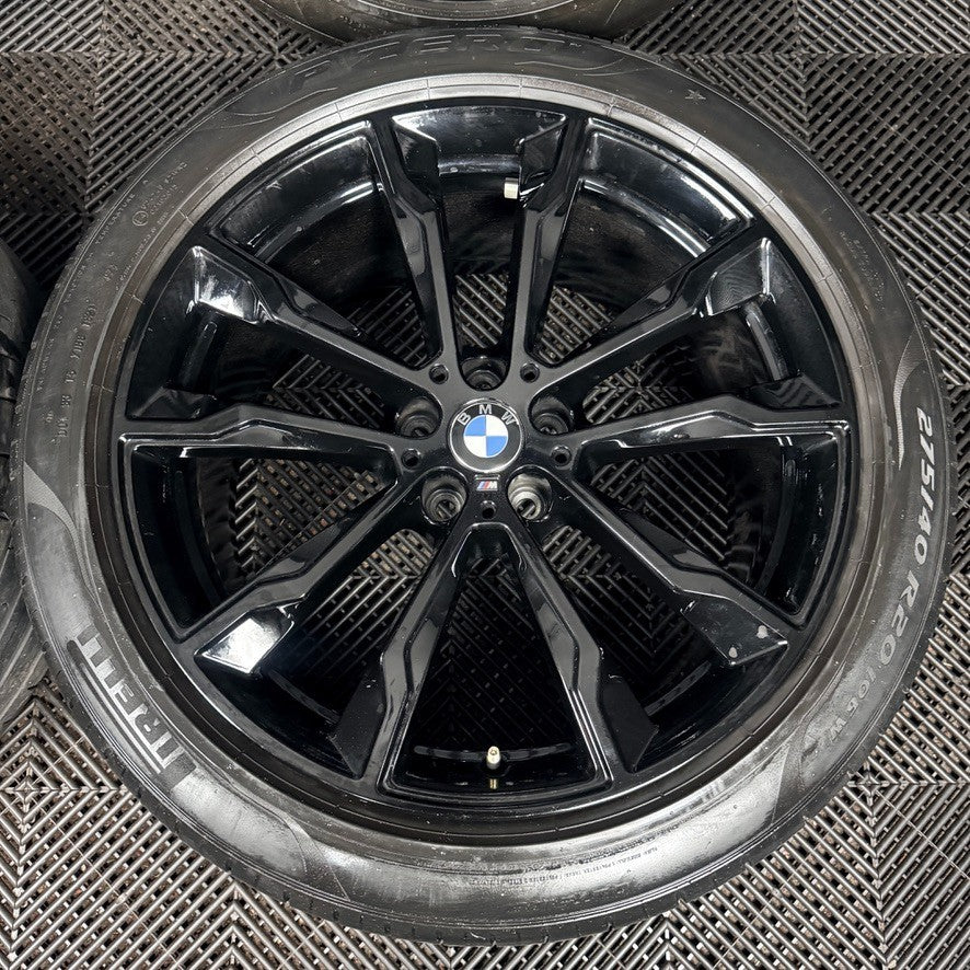 20'' BMW X3 X4 G01 G02 699 Black M Sport Wheels Tyres Alloys 801026 Genuine