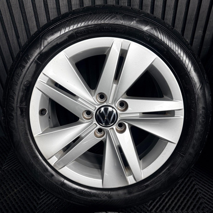 16’’ VW Golf Mk8 Norfolk Mk7 Mk6 Alloy Wheels Tyres 5H0601025 Genuine