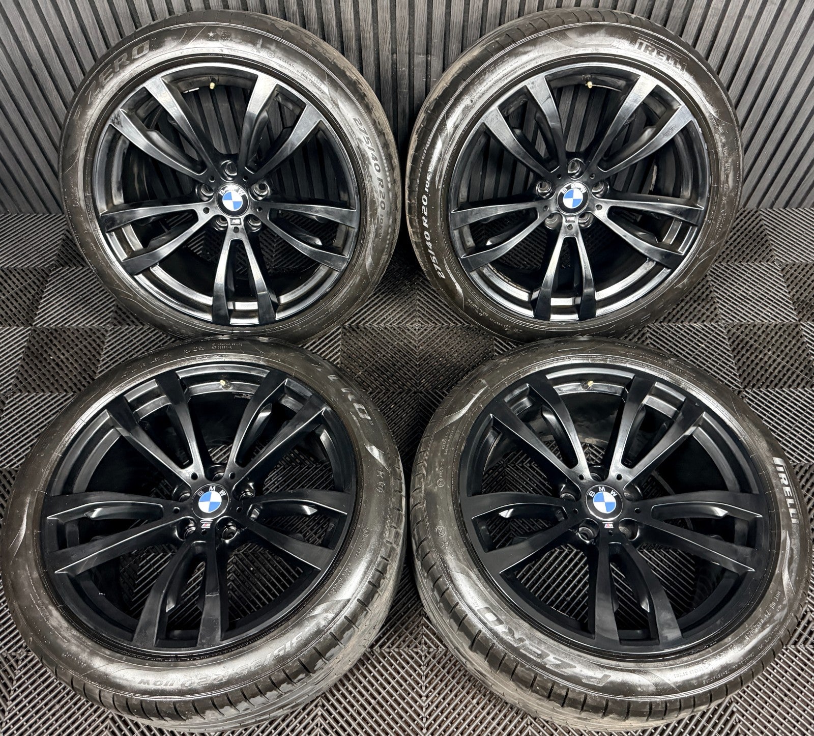 20'' BMW X5 F15 X6 F16 469 Satin Black M Sport Alloy Wheels Tyres Alloys Genuine
