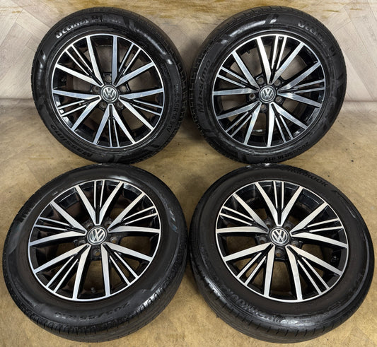 16'' GENUINE VW GOLF MK7 LINAS MK8 MK6 ALLOY WHEELS TYRES ALLOYS 5G0601025CD