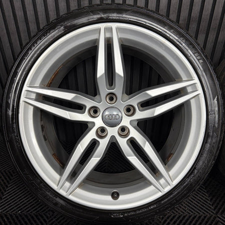 19'' GENUINE AUDI A5 S LINE STAR ALLOY WHEELS ALLOYS TYRES 8W0601025AM