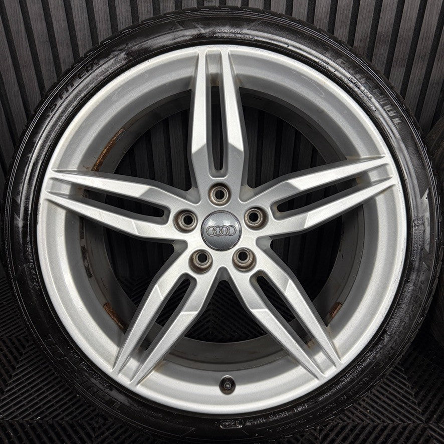 19'' GENUINE AUDI A5 S LINE STAR ALLOY WHEELS ALLOYS TYRES 8W0601025AM