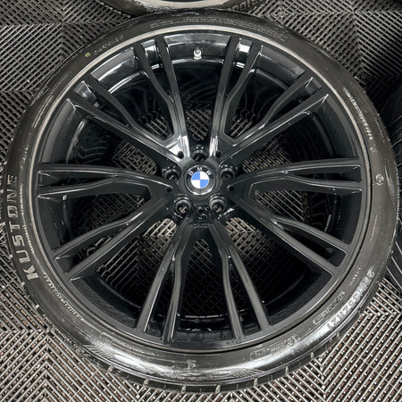 21'' BMW X3 X4 G01 G02 724 Black M Sport Wheels Tyres Alloys 8043670 Genuine