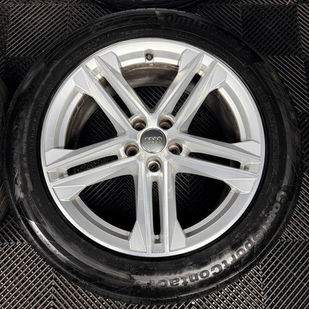 19'' Audi Q5 5 Double Spoke S Line Alloy Wheels Tyres 5X112 80A601025G Genuine