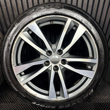 19'' Audi A6 C8 S Line 5 Double Spoke Alloy Wheels Tyres 4K0601025H Genuine