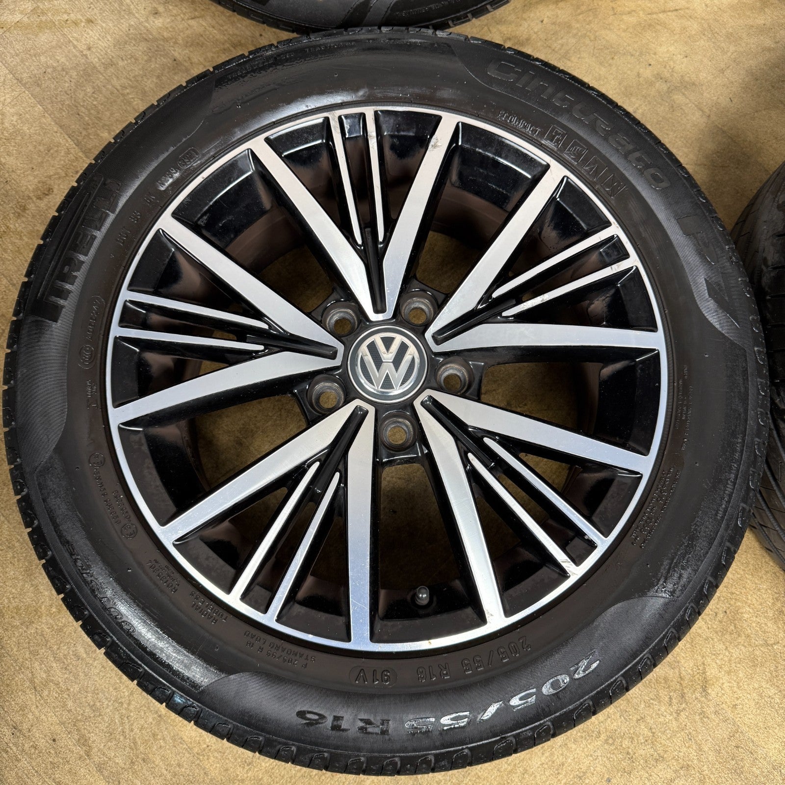 16'' GENUINE VW GOLF MK7 LINAS MK8 MK6 ALLOY WHEELS TYRES ALLOYS 5G0601025CD