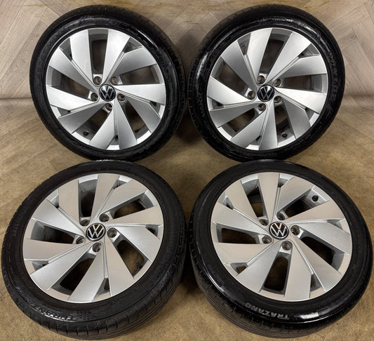 17'' GENUINE VW GOLF BELMONT MK8 MK7 MK6 ALLOY WHEELS TYRES ALLOYS 5H0601025C
