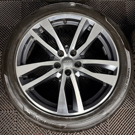 19'' GENUINE AUDI A6 C8 S LINE 5 DOUBLE SPOKE ALLOY WHEELS TYRES 4K0601025H