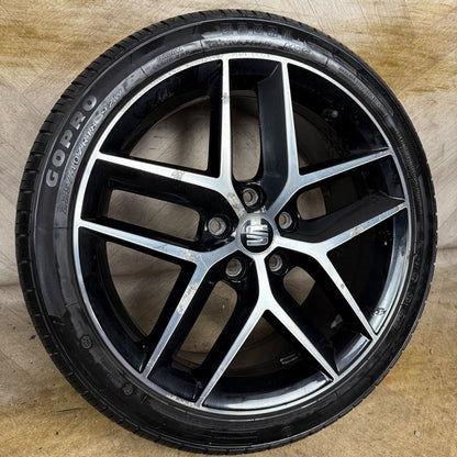1X 18'' GENUINE SEAT LEON FR PERFORMANCE MK3 ALLOY WHEEL TYRE SINGLE 5F0601025AB