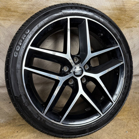 1X 18'' GENUINE SEAT LEON FR PERFORMANCE MK3 ALLOY WHEEL TYRE SINGLE 5F0601025AB