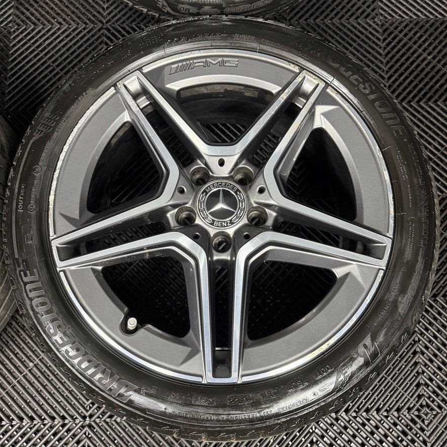 18'' GENUINE MERCEDES AMG A CLASS CLA B ALLOY WHEELS TYRES ALLOYS W177 5X112