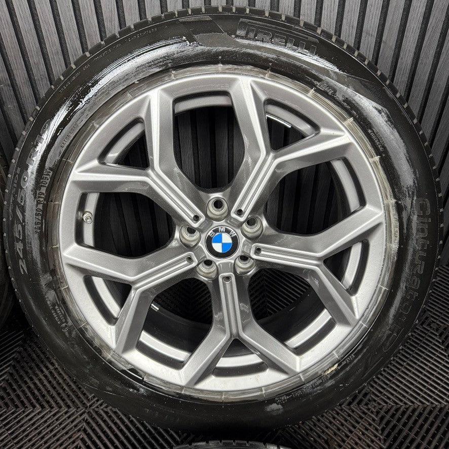19'' BMW X3 X4 G01 G02 693 Alloy Wheels Tyres Grey 6877327 Genuine