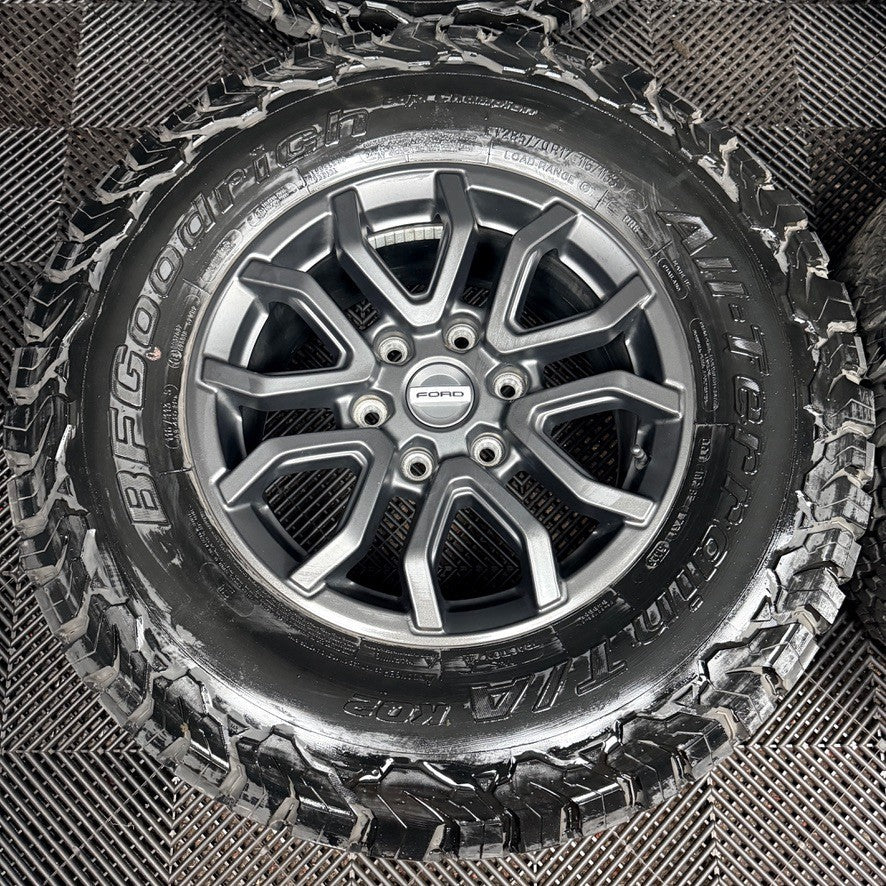 17'' Ford Ranger Raptor Grey Alloy Wheels Tyres Alloys Genuine N1WC-1007-D1A