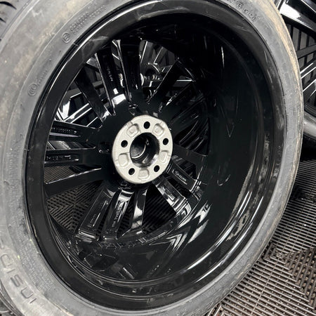 20'' GENUINE AUDI Q5 S LINE BLACK 5 TRIPLE SPOKE ALLOY WHEELS TYRES 80A601025F