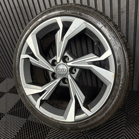 1X 18'' GENUINE AUDI A3 GREY DC ALLOY WHEEL TYRE 8Y0601025H SINGLE SPARE