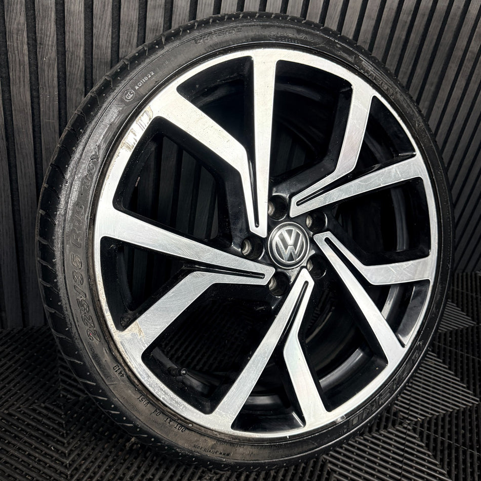 1X 19'' VW Golf Brescia Clubsport GTI MK7 Alloy Wheel Tyre 5G0601025CL Genuine