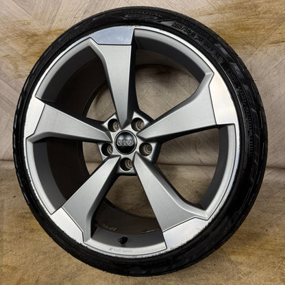 1X 20'' GENUINE AUDI A5 S LINE BLACK EDITION ROTOR WHEEL ALLOY TYRE 8W0601025CF