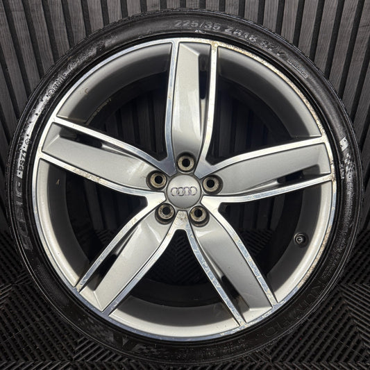 1X 18'' GENUINE VW AUDI A1 8X1 ALLOY WHEEL TYRE SINGLE 8XA601025F 7.5J ET37.5