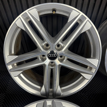 19'' GENUINE AUDI Q5 5 DOUBLE SPOKE S LINE ALLOY WHEELS A4 A3 5X112  80A601025G
