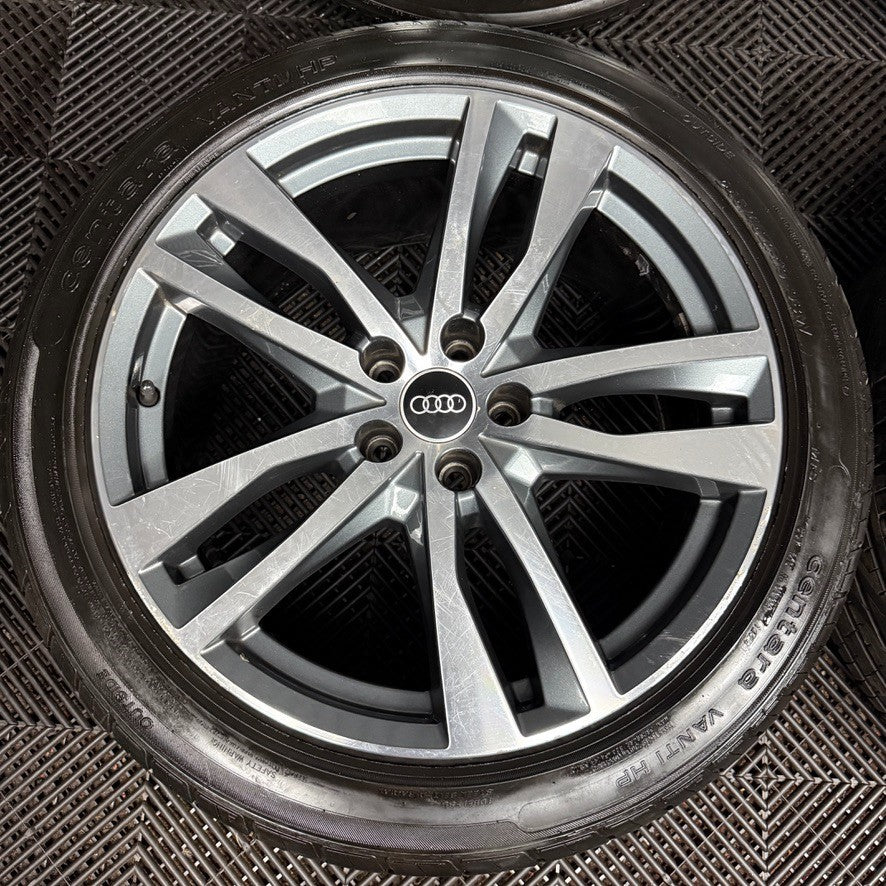 19'' Audi A6 C8 S Line 5 Double Spoke Alloy Wheels Tyres 4K0601025H Genuine