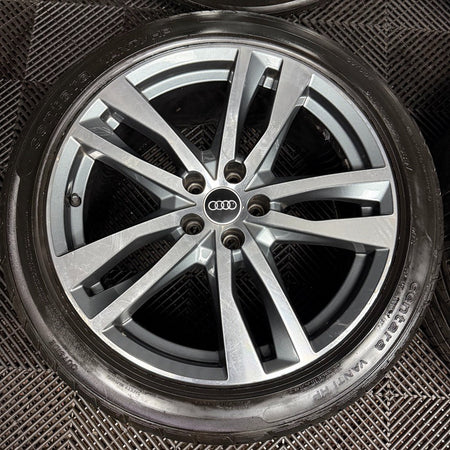 19'' Audi A6 C8 S Line 5 Double Spoke Alloy Wheels Tyres 4K0601025H Genuine
