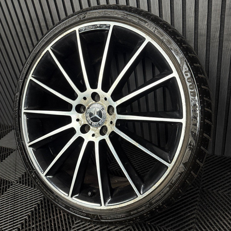 1X 20" GENUINE AMG MERCEDES E CLASS BLACK ALLOY WHEEL BACK W213 A2134012300 REAR