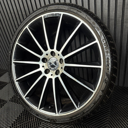 1X 20" GENUINE AMG MERCEDES E CLASS BLACK ALLOY WHEEL BACK W213 A2134012300 REAR